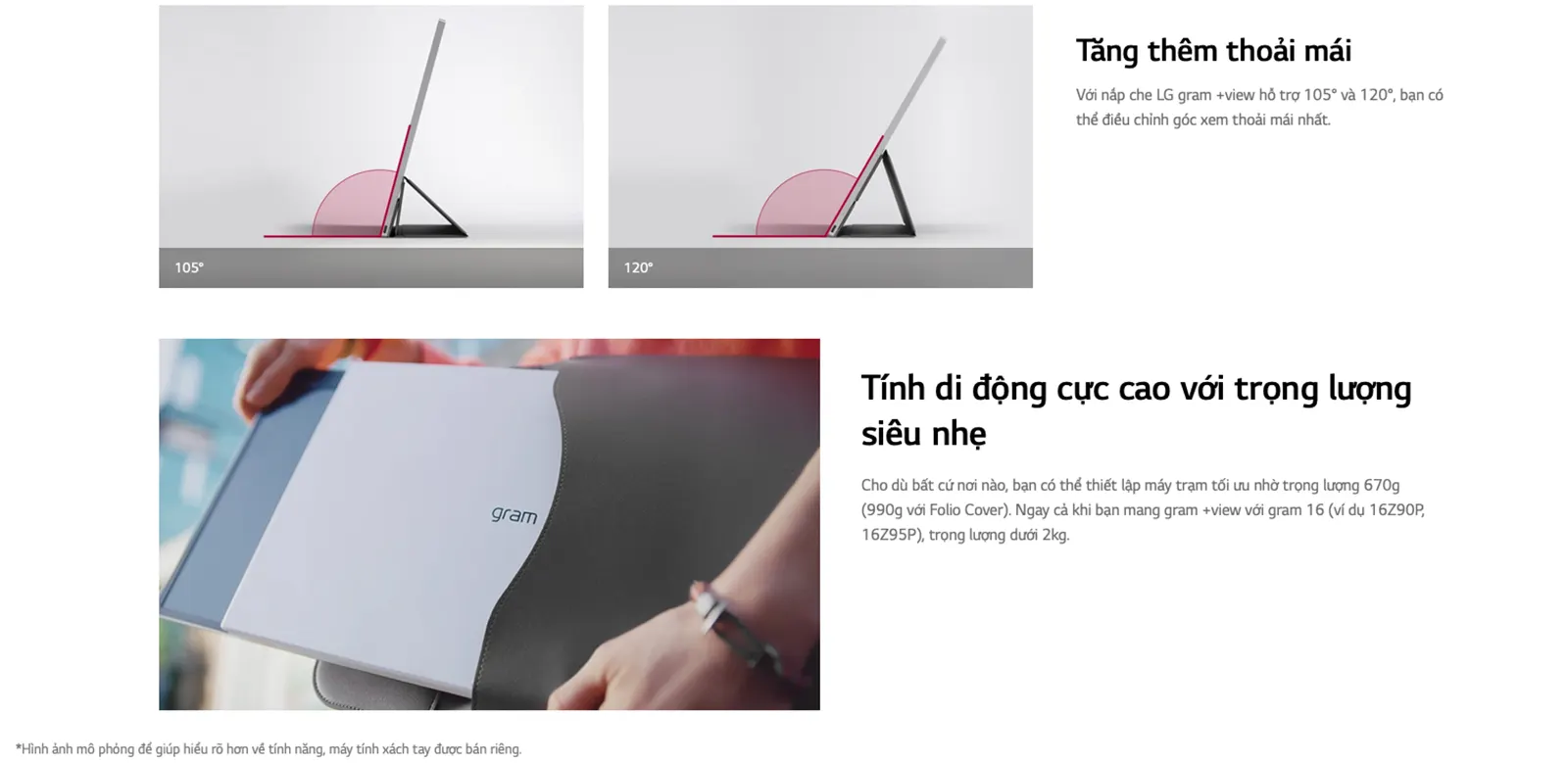 Màn hình di động LG Gram +view 16inch