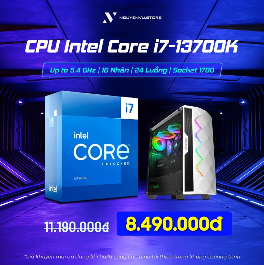 CPU Intel Core I7-13700K - Intel Thế Hệ 13 | Chính Hãng
