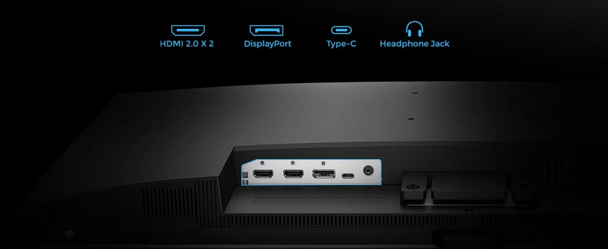 Màn hình BenQ EW3270U cổng kết nối