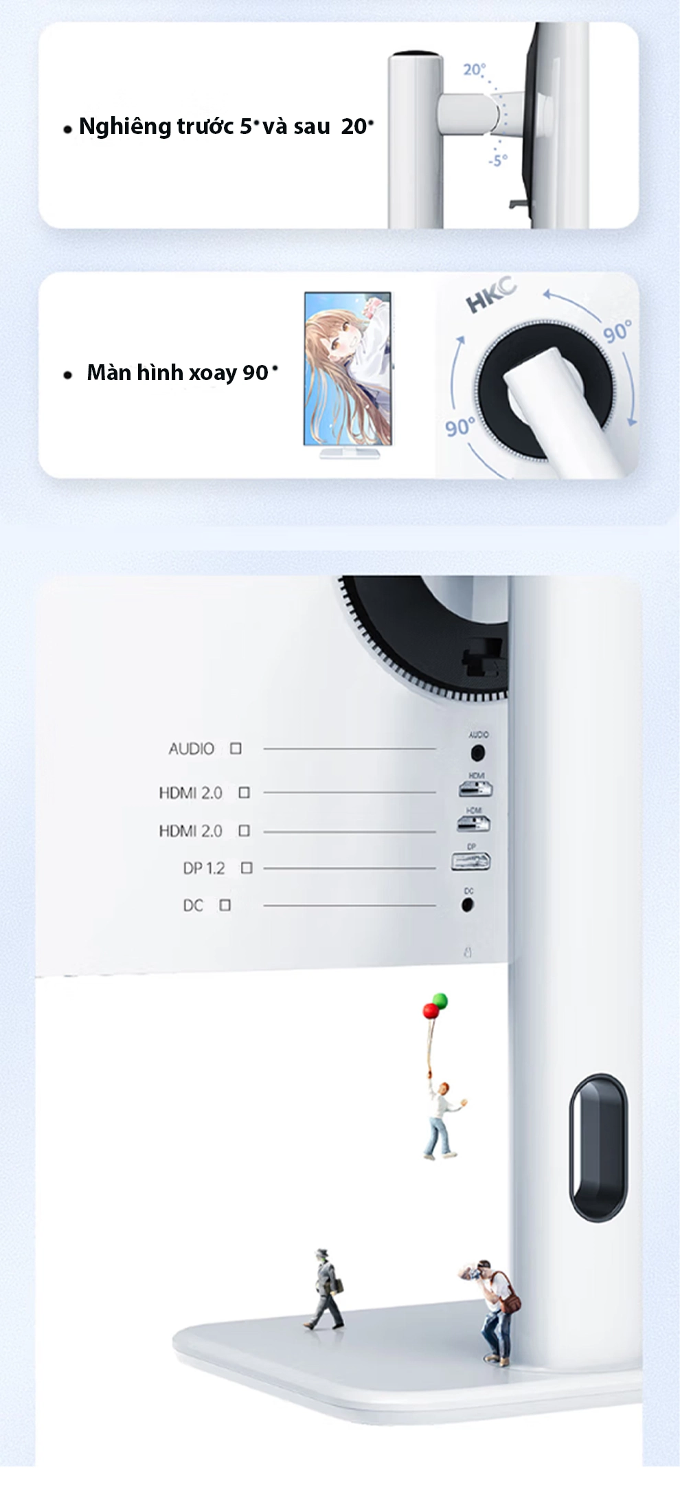 Màn hình HKC MG27T3Q IPS 2K 165Hz - Màn hình đồ họa