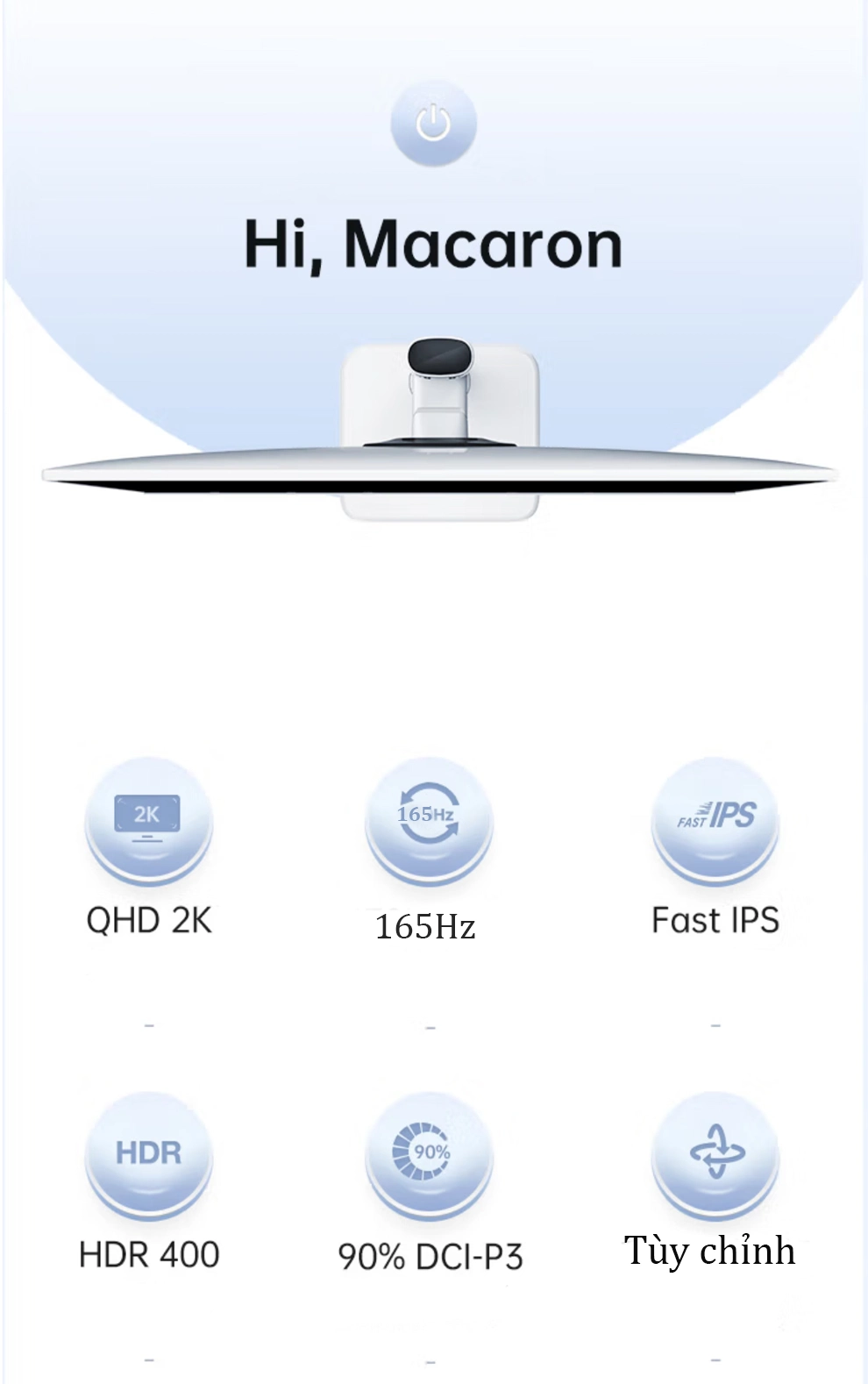 Màn hình HKC MG27T3Q IPS 2K 165Hz - Màn hình đồ họa